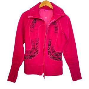 Lululemon Pink Zip Up Sweatshirt Hoodie Jacket Fuchsia 6